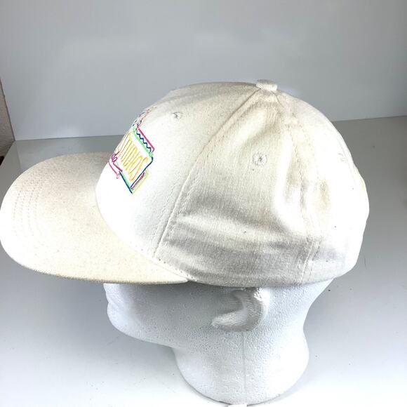 Vtg Universal Studios Florida White Snapback Hat Cap 1980s Miami Vice USA Made - Picture 5 of 9